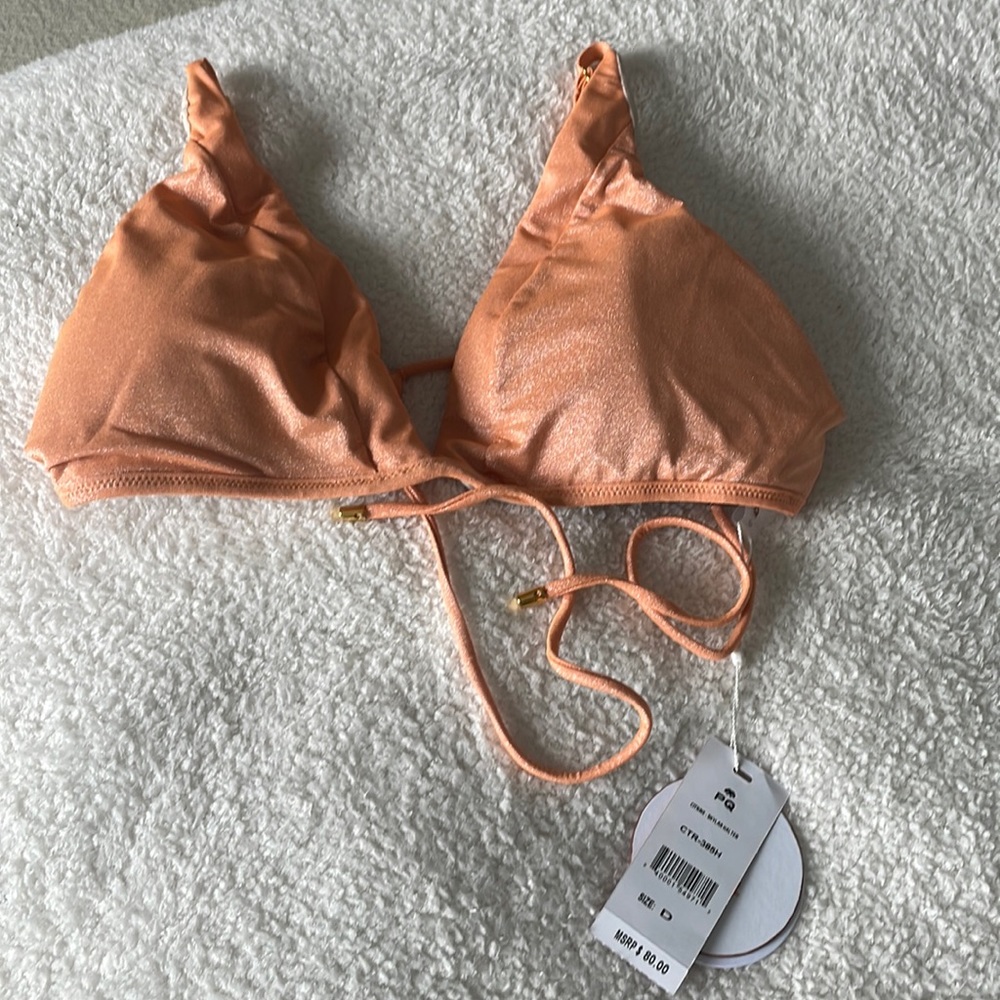 PQ swim bikini top size “D”